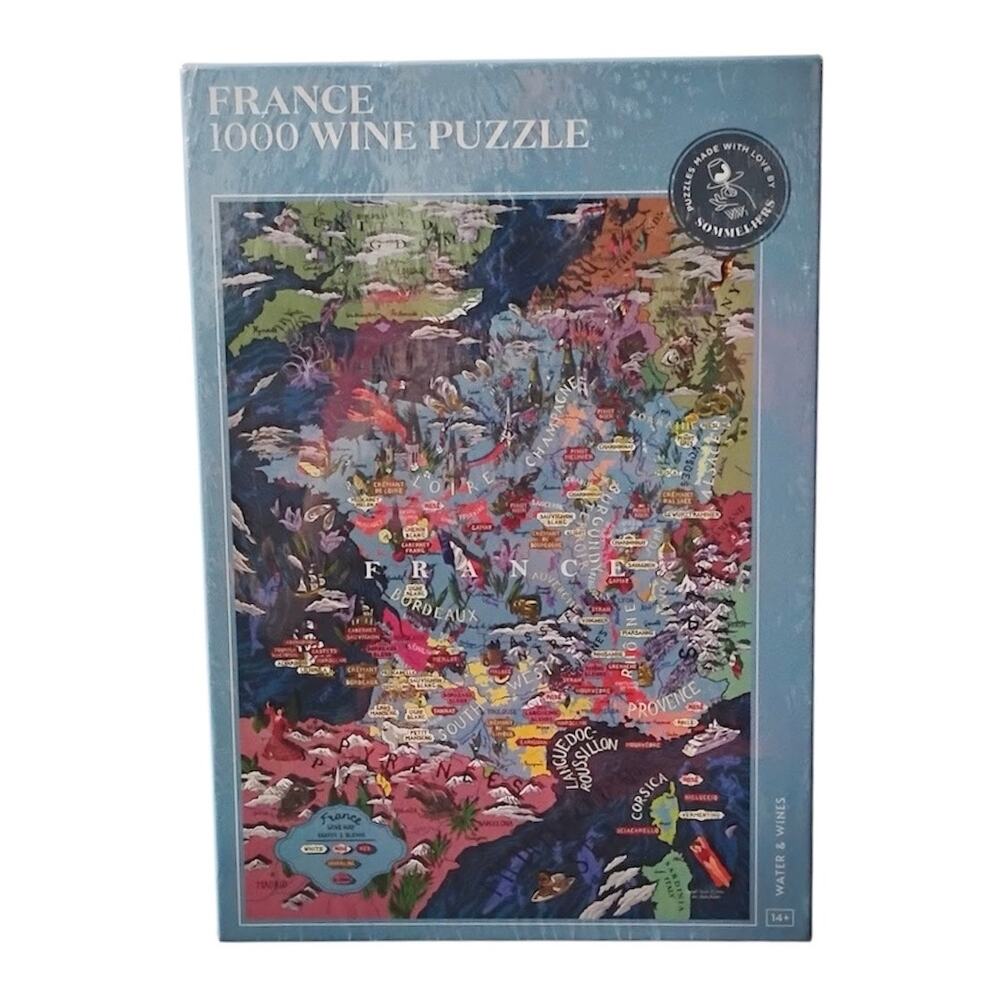 Water & Wines France 1000 Piece Wine Puzzle New Sealed